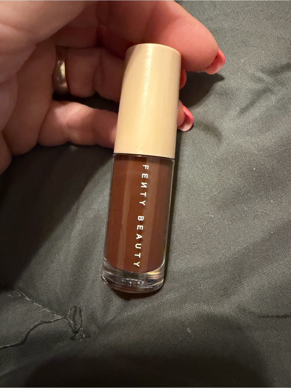 Fenty Beauty Cream Lipstick — Deep Brown Shade Hot Chocolate NEW